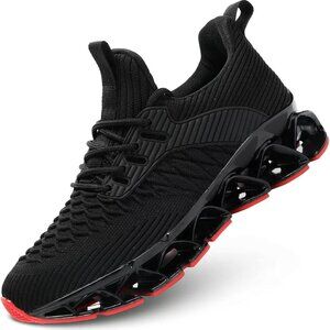 Womens Slip-On Running Shoes Fabric Rubber Sole Athletic Sneakers Casual